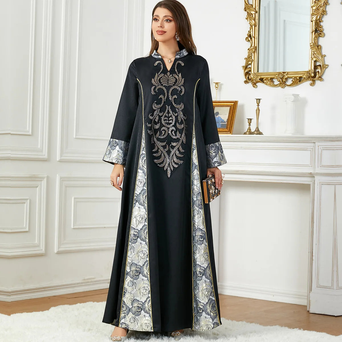 1465 Latest Designs Robe Dubai Muslim Dress For Women polyester kaftan modest fashion for women closed abaya