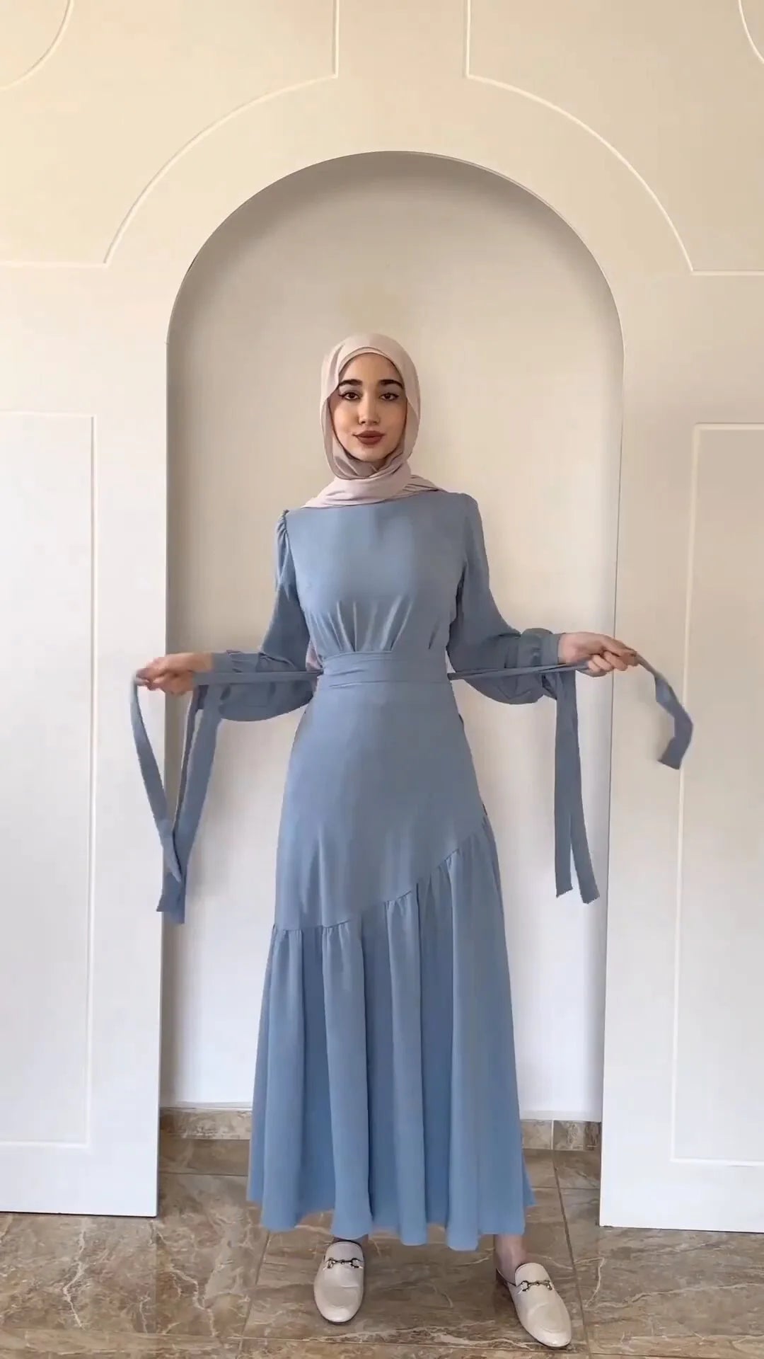 Two Piece Set Skirt Suits Muslim Fashion Abaya Women Outfits Luxury Long Sleeve Tops And Pleated Skirts African Party Dresses