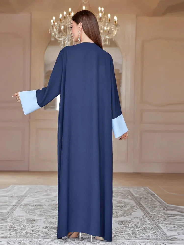 Muslim Abaya for Women with Scarf Eid Long Sleeve Morocco Arab Party Dress Long Robe Vestidos Dubai Abayas Modest Kaftan Dresses