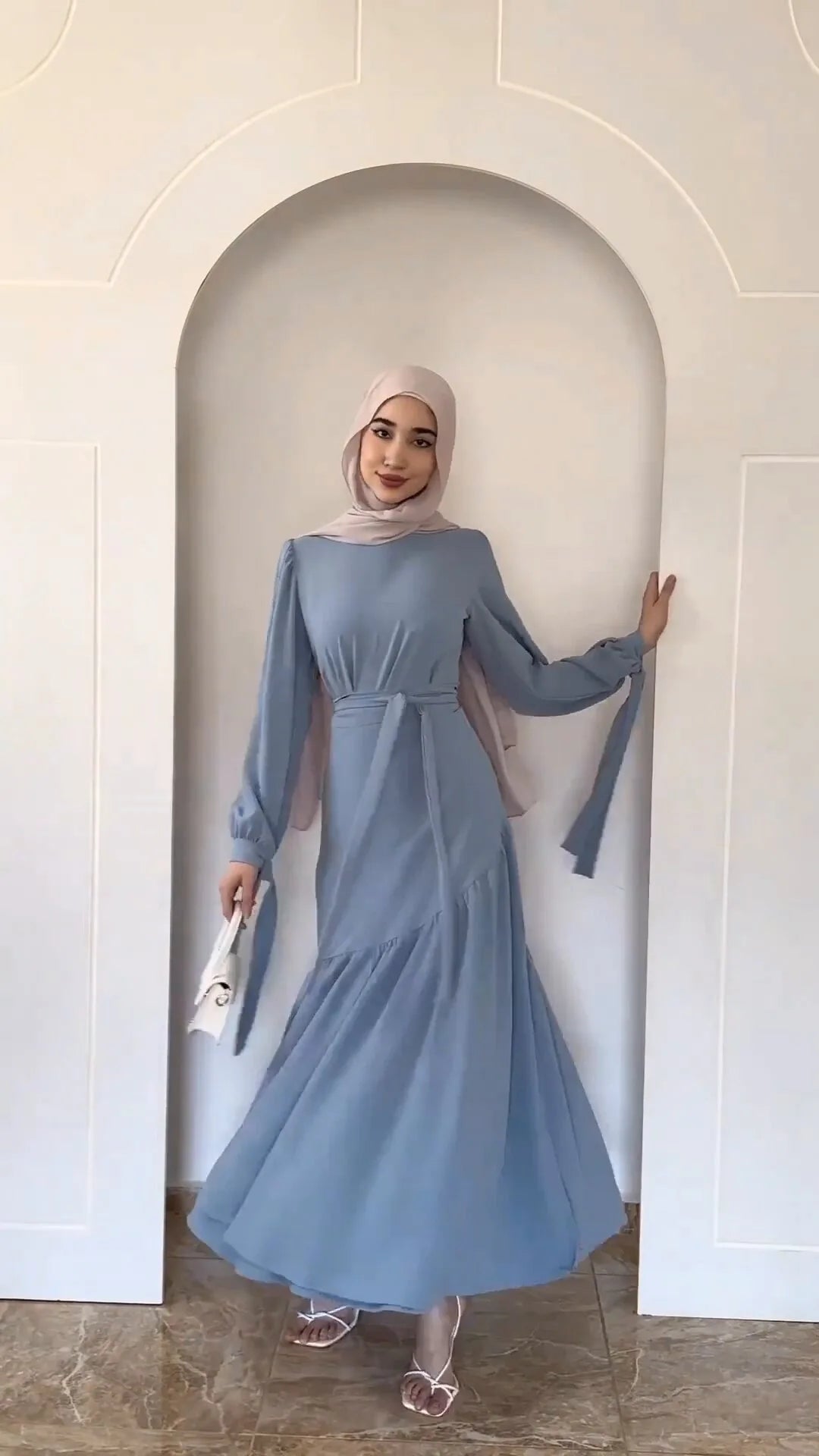 Two Piece Set Skirt Suits Muslim Fashion Abaya Women Outfits Luxury Long Sleeve Tops And Pleated Skirts African Party Dresses