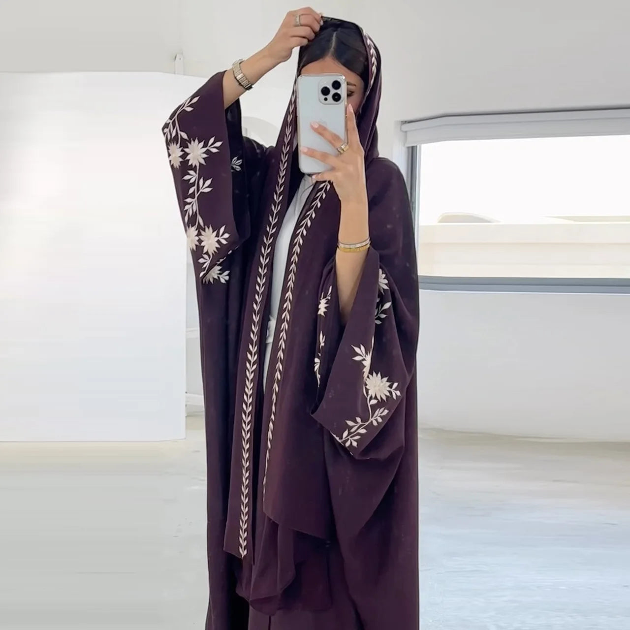 Eid Muslim Abaya with Scarf for Women Embroidery Cardigan Dresses Kaftan Vestidos Arab Long Robe Ramadan Morocco Dubai Abayas