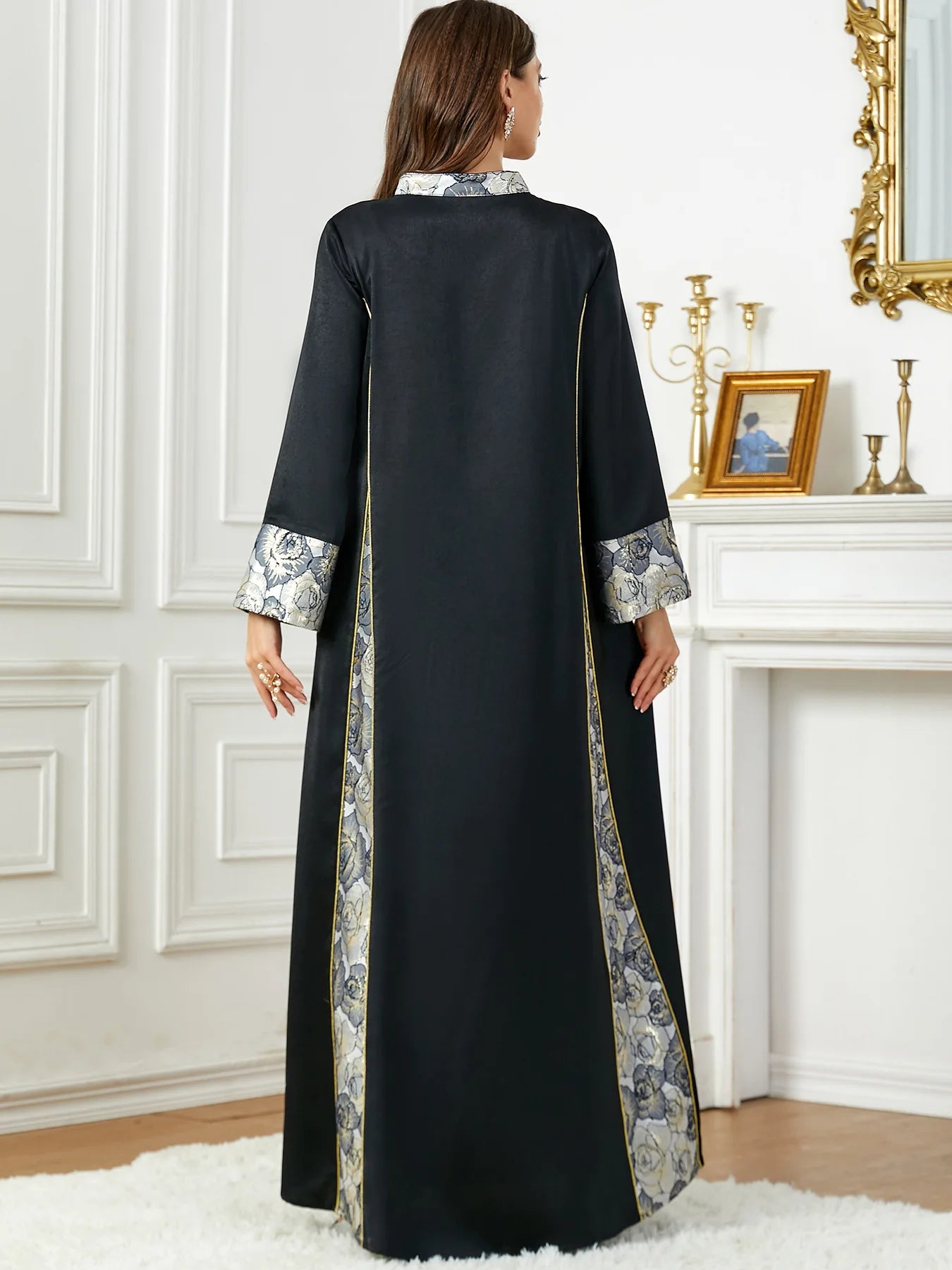 1465 Latest Designs Robe Dubai Muslim Dress For Women polyester kaftan modest fashion for women closed abaya