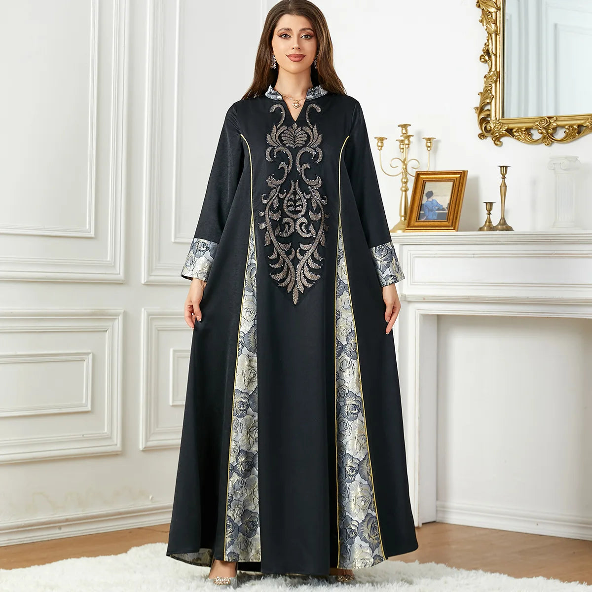 1465 Latest Designs Robe Dubai Muslim Dress For Women polyester kaftan modest fashion for women closed abaya