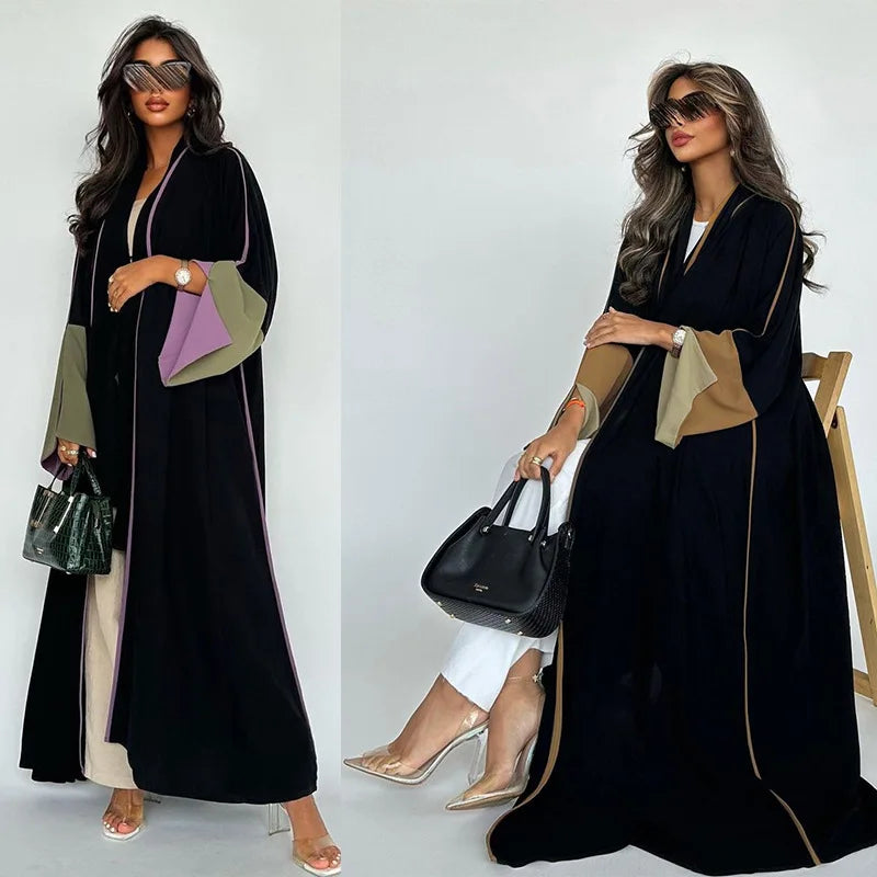 Eid Muslim Abaya for Women Split Sleeve Modest Morocco Party Dresses Ramadan Cardigan Abayas Kaftan Dubai Arab Long Robe 2024